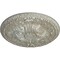Ekena Millwork Amelia Ceiling Medallion (Fits Canopies up to 2 3/8"), Hand-Painted Flash Gold, 19 5/8"OD x 3/4"P CM20AMFLS - alternate 3